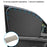 Car Front Side Window Sun Shade UV Protection Polyester Magnetic Car Sunshade Curtain (Driver Side, 62x48x33cm) - 6