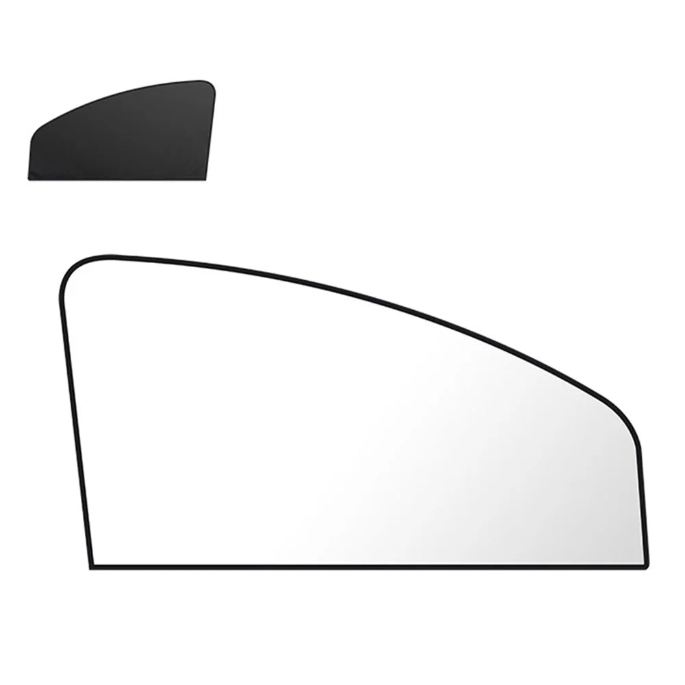 Titanium Silver Cloth Magnetic Car Sunshade UV Ray Block Window Sun Shade Curtain, (Co-driver Side, 80x50x20cm) - 1