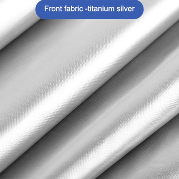 Titanium Silver Cloth Magnetic Car Sunshade UV Ray Block Window Sun Shade Curtain, (Co-driver Side, 80x50x20cm) - 3