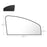 Titanium Silver Cloth Magnetic Car Sunshade UV Ray Block Window Sun Shade Curtain, (Co-driver Side, 80x50x20cm) - 6
