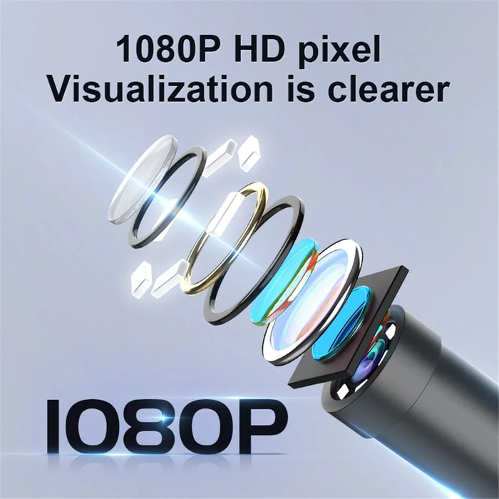 INSKAM P005 10m Wire Endoscope Dual Lens Industrial Inspection 4.3'' Display Screen Camera Borescope - 4