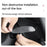 TSL62 2PCS For Tesla Model 3 / Y Silicone Car Shift Knob Cover Automobile Shift Protector Sleeve (English Version) - Black - 4