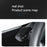 TSL62 2PCS For Tesla Model 3 / Y Silicone Car Shift Knob Cover Automobile Shift Protector Sleeve (English Version) - Black - 7