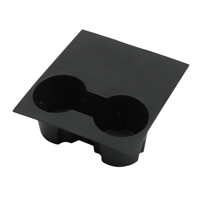 M10739 For Tesla Model 3 / Y Integrated Silicone Car Armrest Anti-slip Mat Cup Drinks Holder Tray Center Console Organizer - Black - 1