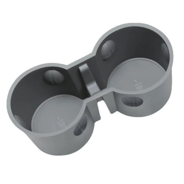 M30826 For Tesla Model 3 / Y Car TPE Center Console Organizer Drinks Cup Holder Tray Armrest Organizer - Grey - 1