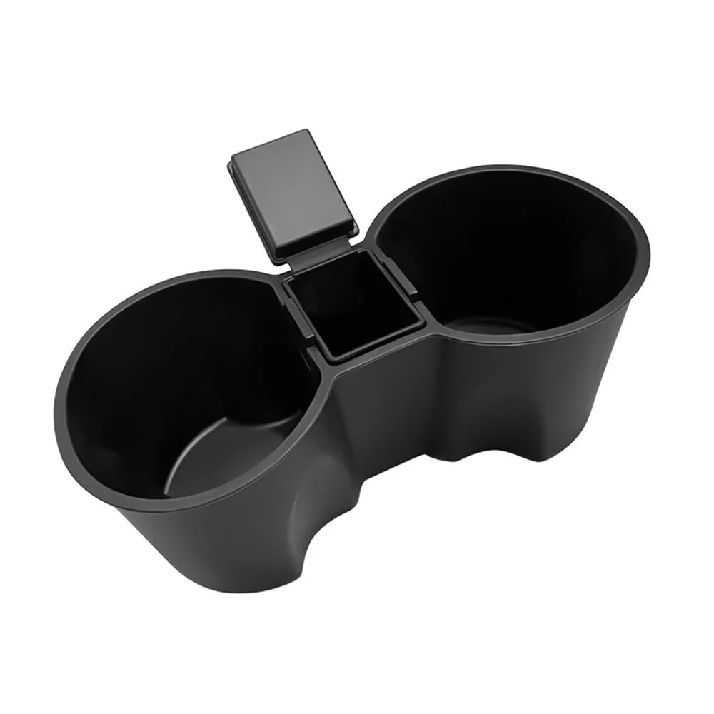 M30107 For Tesla Model 3 / Y TPE+ABS Ashtray Design Car Center Console Organizer Drinks Cup Holder Tray - 1