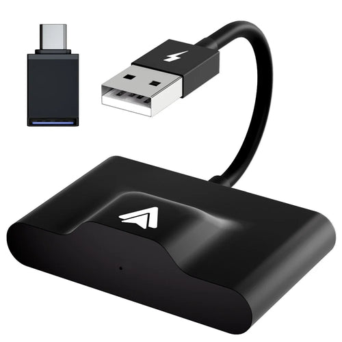 THT-020-3+ Wireless Android Auto Adapter Plug and Play Wired to Wireless Android Auto Dongle Compatible with Android 6.0+ - Black - 1