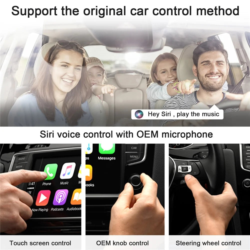 THT-020-3 Wireless CarPlay Adapter Car Dongle Wired to Wireless CarPlay Converter Support Online Update - 3