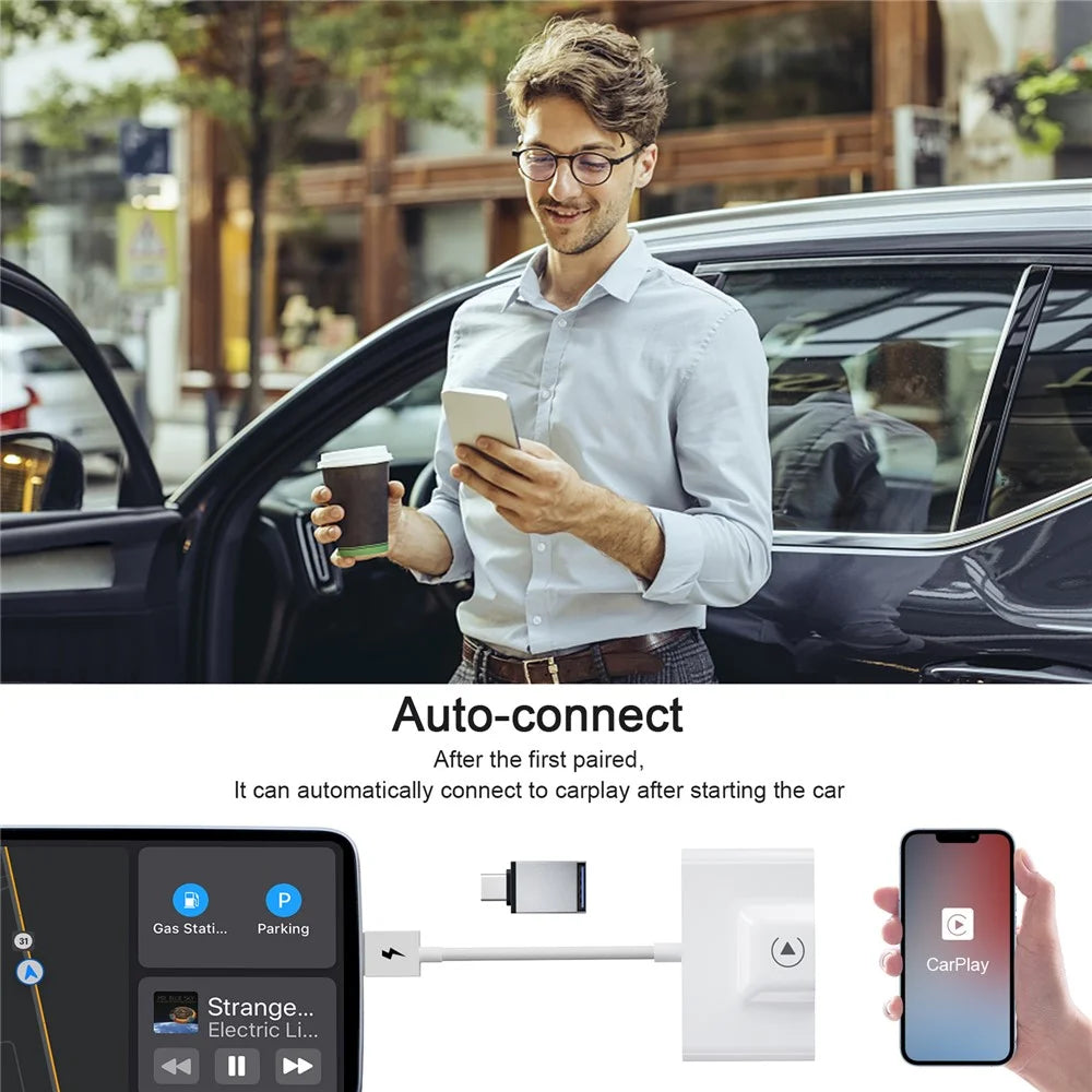 THT-020-3 Wireless CarPlay Adapter Car Dongle Wired to Wireless CarPlay Converter Support Online Update - 5