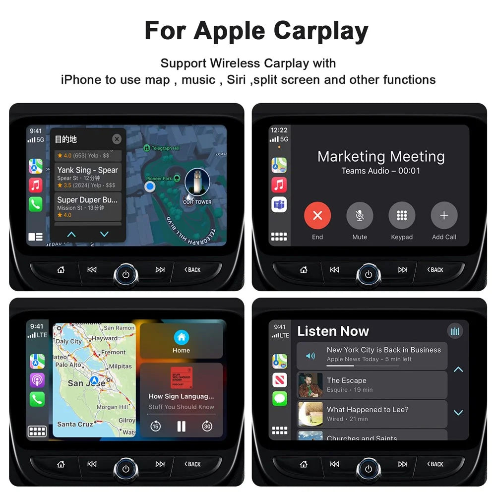 THT-020-2 iP Wireless CarPlay Converter Dongle for Wired CarPlay Car Adapter Support Online Update, Plug & Play - Black - 7