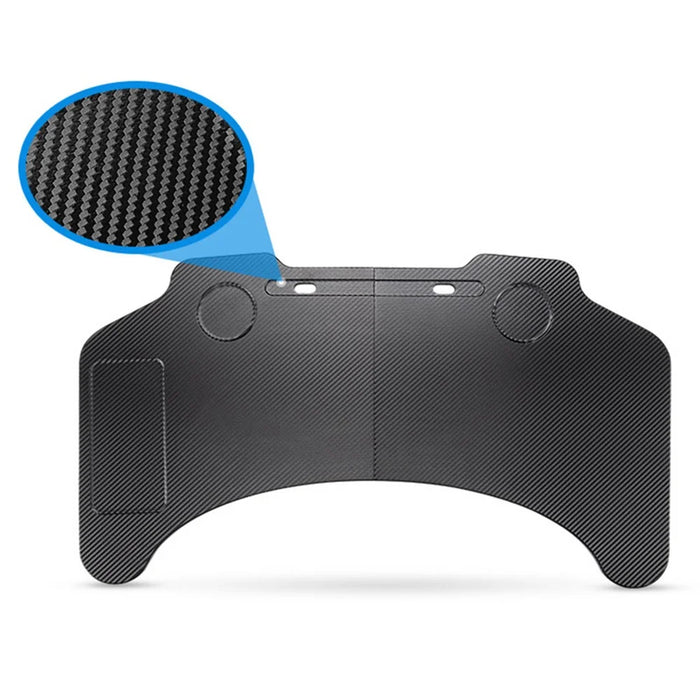 TSLZH271 Car Folding Table for Tesla Model Y 21-22 / Model 3 17-22 Carbon Fiber Steering Wheel Desk - 1