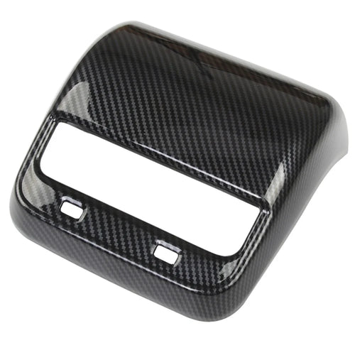 M30035 For Tesla Model 3 / Model Y Plastic Car Rear Air Vent Outlet Frame Interior Part - Carbon Fiber - 1