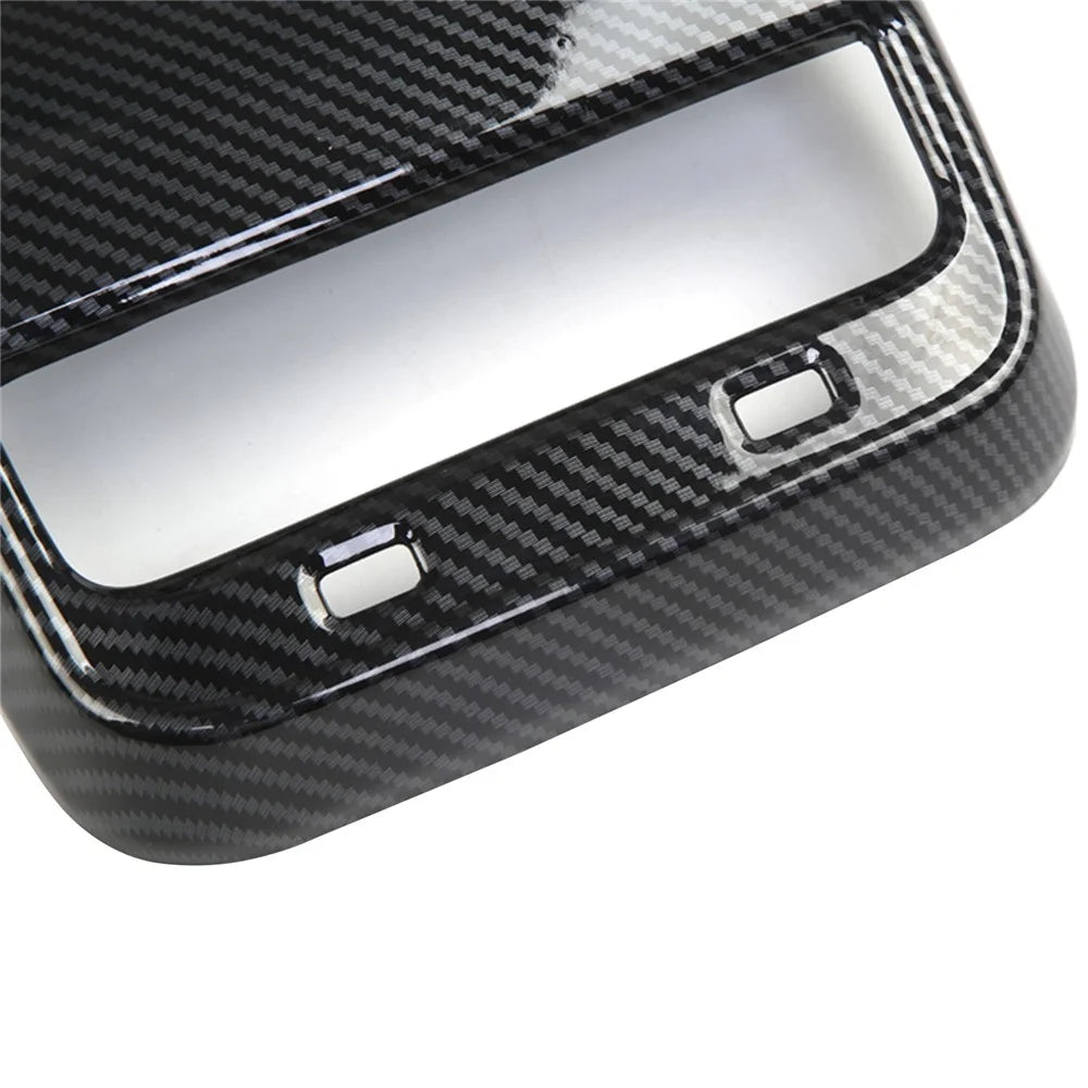 M30035 For Tesla Model 3 / Model Y Plastic Car Rear Air Vent Outlet Frame Interior Part - Carbon Fiber - 6