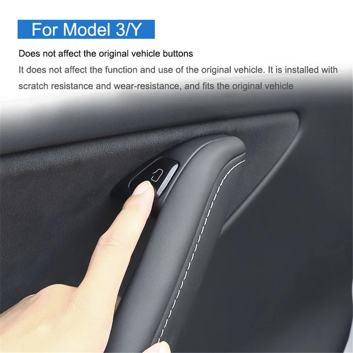 M30810 11Pcs Car Sticker Set Resin Button Repair Kit Window Switch, Door Lock Stickers for Tesla Model Y / 3 - 3