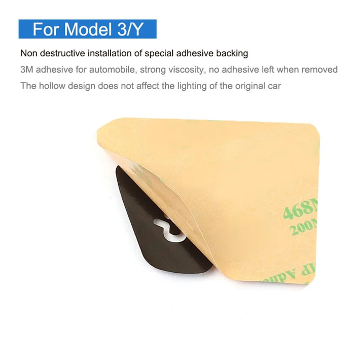 M30810 11Pcs Car Sticker Set Resin Button Repair Kit Window Switch, Door Lock Stickers for Tesla Model Y / 3 - 5