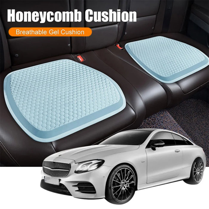 Car Cooling Seat Pad Pressure Relief Breathable Gel Seat Cushion for Home Office Chair - Blue - 3