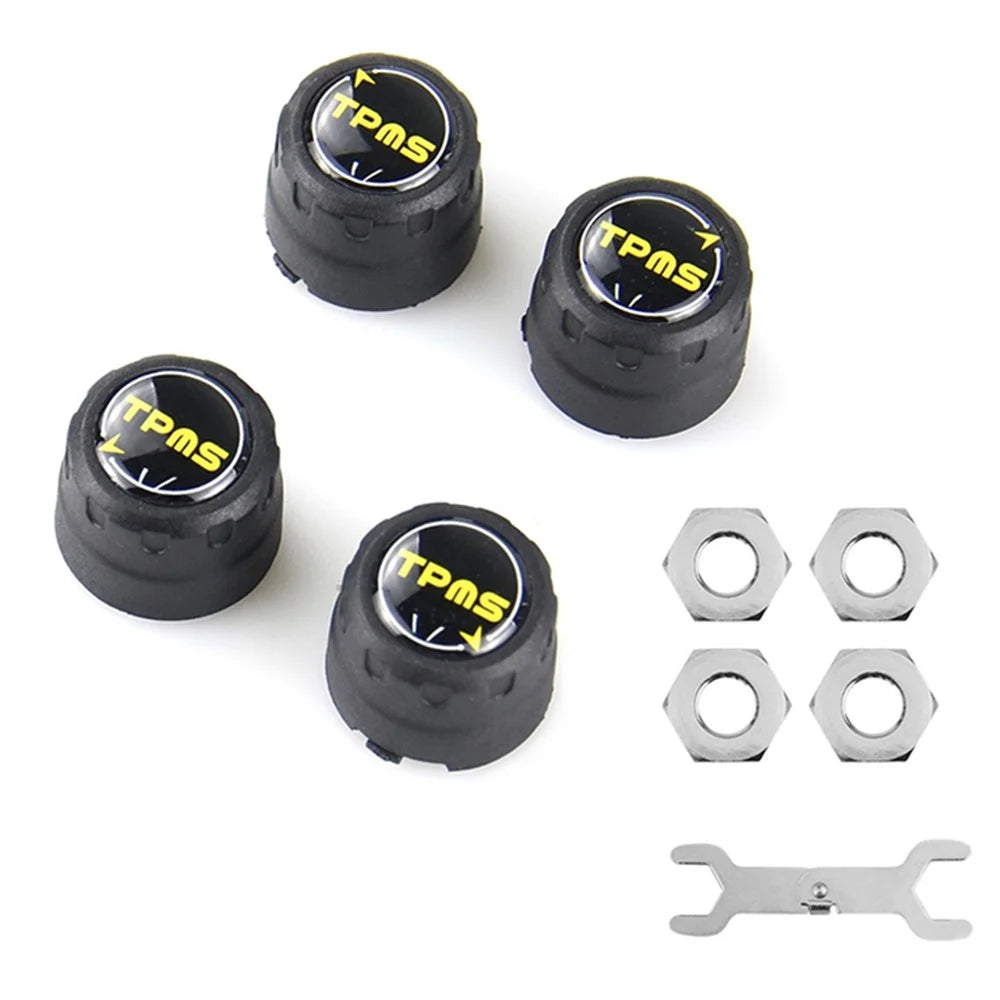 V101B 4PCS Bluetooth-compatible 5.0 Car Tire Pressure Monitoring Sensors Monitors Tools Alarm Modes Real-Time Display APP Controlled (External Installation) - 1