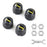 V101B 4PCS Bluetooth-compatible 5.0 Car Tire Pressure Monitoring Sensors Monitors Tools Alarm Modes Real-Time Display APP Controlled (External Installation) - 1