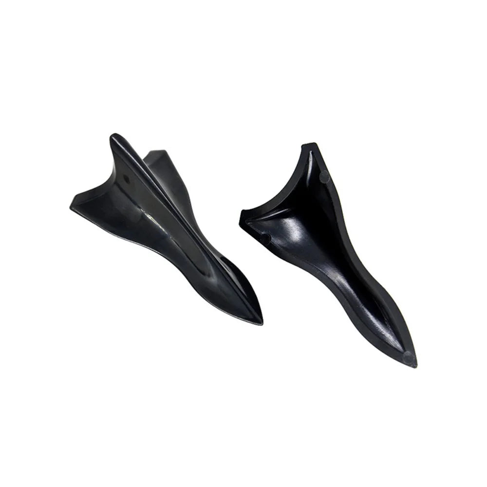 YT-1026 10Pcs / Set Auto Car Roof Shark Fins Vehicle Tail Wings Cover Trim Exterior Decoration Sticker - Black - 3