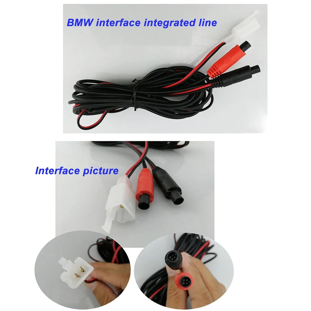 RH-302 4.3-inch TFT LCD Video Display Monitor with HD Square Rear View Camera Parking and Reverse System Kit - 5