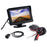 RH-304 4.3'' Display Screen Car Parking Reverse 170-Degree View Angle Round Rear Camera with Video Line - 2