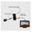 RH-304 4.3'' Display Screen Car Parking Reverse 170-Degree View Angle Round Rear Camera with Video Line - 4