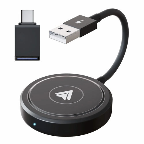 THT-020-5+ Android Auto Wireless Carplay Converter Wired to Wireless Carplay Adapter Support USB / Type-C Interface - 1
