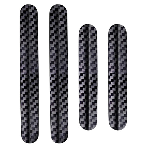 DM-114 4Pcs / Set Car Door PC Anti-collision Strip Carbon Fiber Texture Vehicle Door Protection Sticker - 1