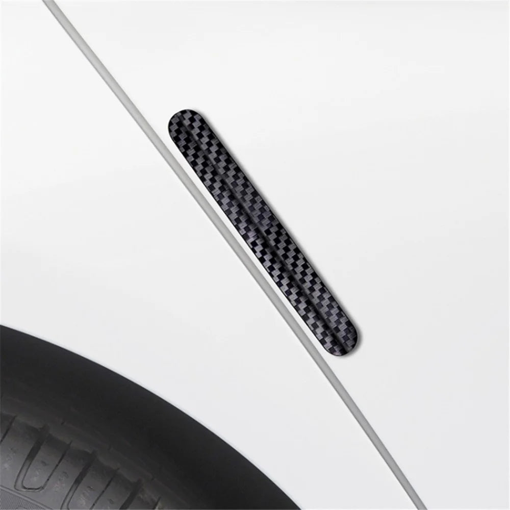 DM-114 4Pcs / Set Car Door PC Anti-collision Strip Carbon Fiber Texture Vehicle Door Protection Sticker - 3