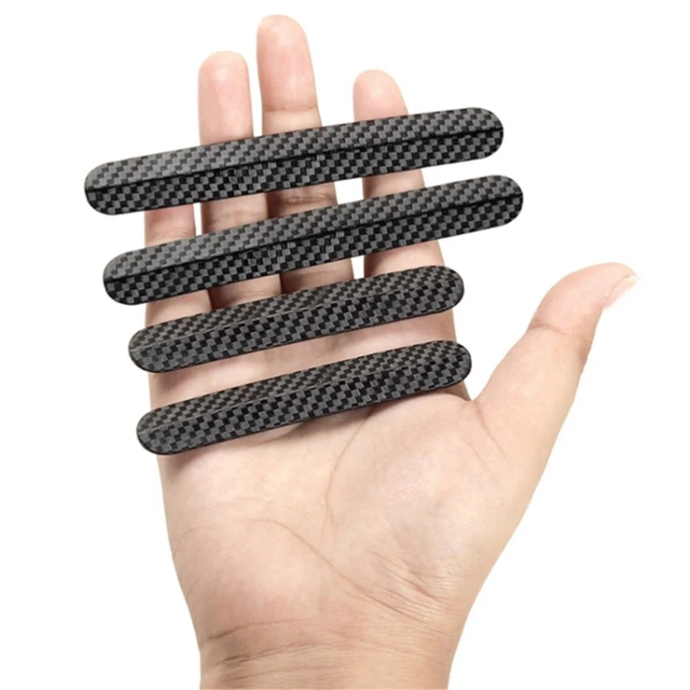 DM-114 4Pcs / Set Car Door PC Anti-collision Strip Carbon Fiber Texture Vehicle Door Protection Sticker - 5