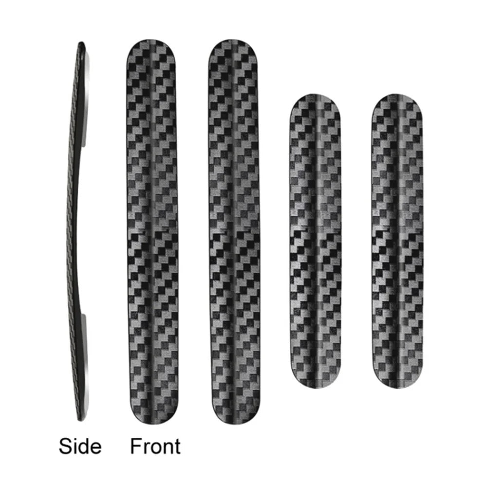 DM-114 4Pcs / Set Car Door PC Anti-collision Strip Carbon Fiber Texture Vehicle Door Protection Sticker - 6