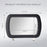 DM-071 Vehicle Sun Visor PP+Glass Makeup Mirror Car Sun Shield Plate Clip-on Ultra Clear Mirror - 6