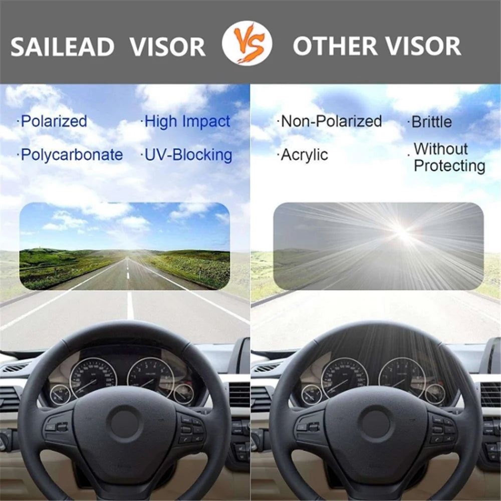 Car Visor Extender 360 Degree Adjustable Car Visor Sunshade Extender Windshield Shade (General Version) - 4