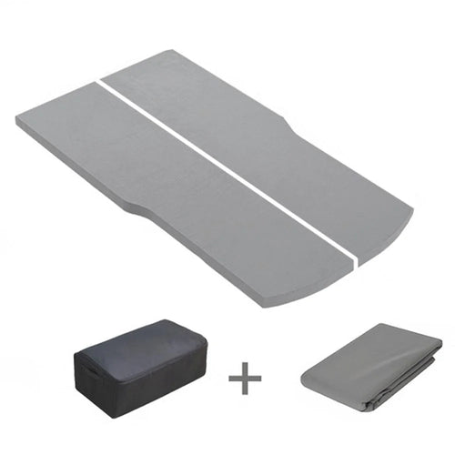 For Tesla Model Y / 3 Splicing Type Car Trip Sleeping Mat Memory Foam Camping Mattress with Storage Case and Bedspread - 1