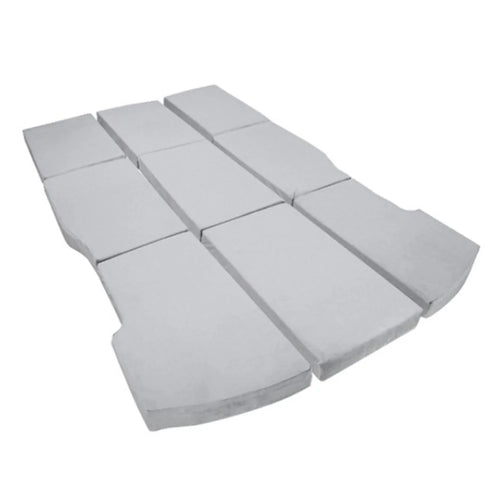 For Tesla Model Y / 3 Tri-fold Splicing Bed Camping Memory Foam Sleeping Pad Car Back Seat Mattress with Storage Bag - 1