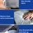 For Tesla Model Y / 3 Tri-fold Splicing Bed Camping Memory Foam Sleeping Pad Car Back Seat Mattress with Storage Bag - 2