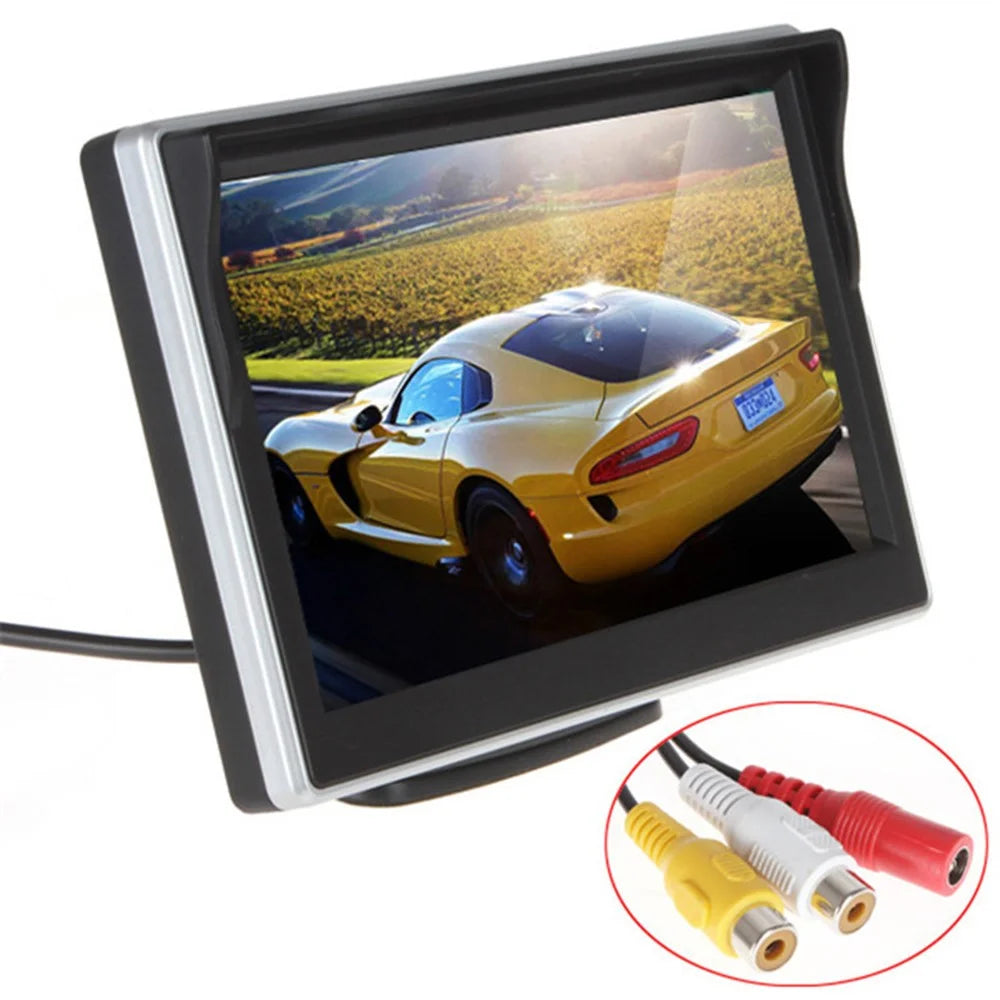 5-inch LCD Display 2.4G Wireless Backup Rear View Camera Monitor Long License Plate Frame Car Camera - 3