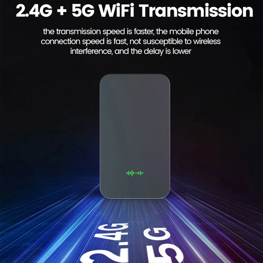 2Air 5.0 Wireless Ai Box for Carplay Android Auto Dongle Adapter 2.4G / 5.8Ghz WiFi Bluetooth-compatible Auto Connect Plug and Play - 6