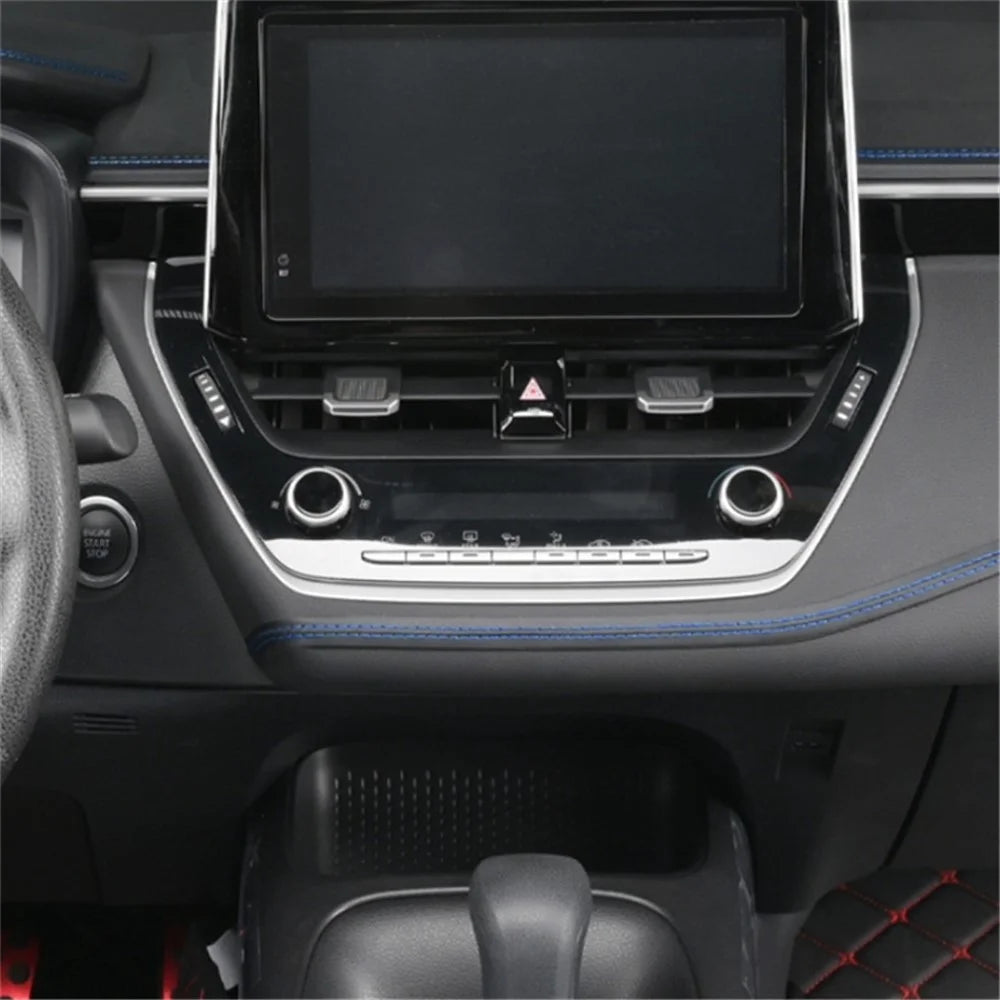 8m Car Interior Trim Strip Automobile Center Console PU Leather Adhesive Decorative Strip - Red - 4