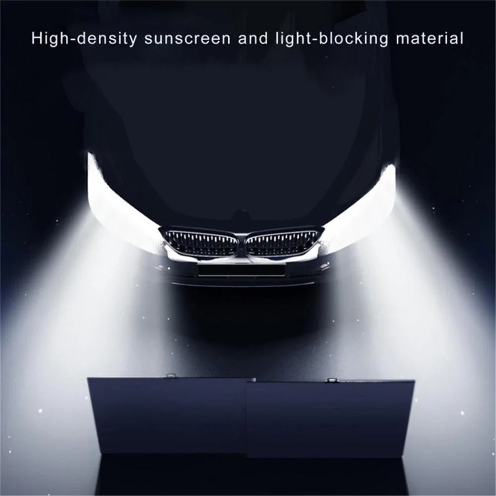 2Pcs Summer Car Windshield Sun Shade Umbrella Sunshade Cover UV Reflective Front Window Sun Visor - 4
