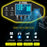 E-FAST zyx-J40 12V / 24V 7-Stage Car Motorcycle Battery Charger Lead-Acid Lithium Battery Charger - Yellow / EU Plug - 2
