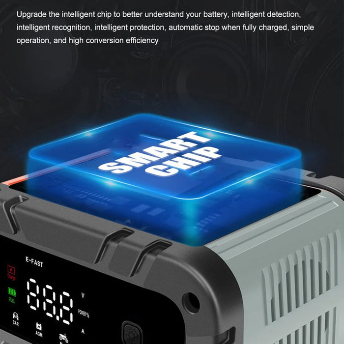E-FAST TK-400 Lead Acid Battery Charger Motorcycle Car 12V Charger Battery Charger Repair - US Plug - 5
