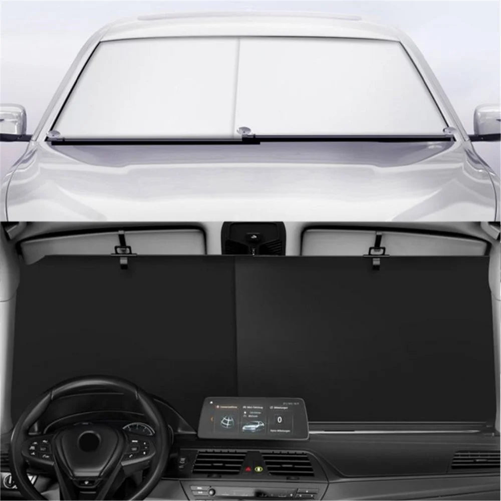 PM-1120 Summer Aluminum Alloy Car Windshield Sun Shade Umbrella Sunshade Cover UV Reflective Front Window Sun Visor - 6