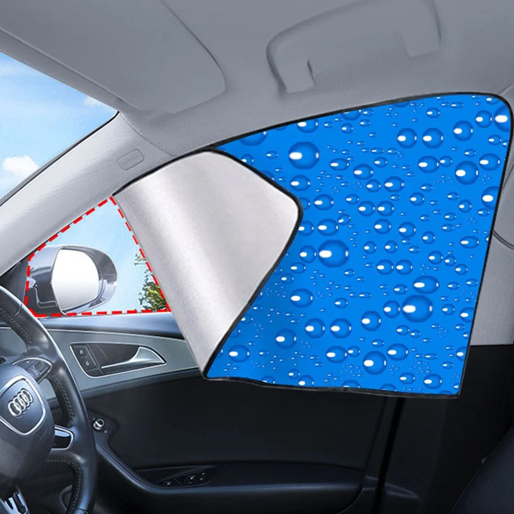 2938 Magnetic Single-Layer Car Sun Shade Rear Front Window Shade Side Window Sunshade UV Protection Cover - Rear Seat Window - 4