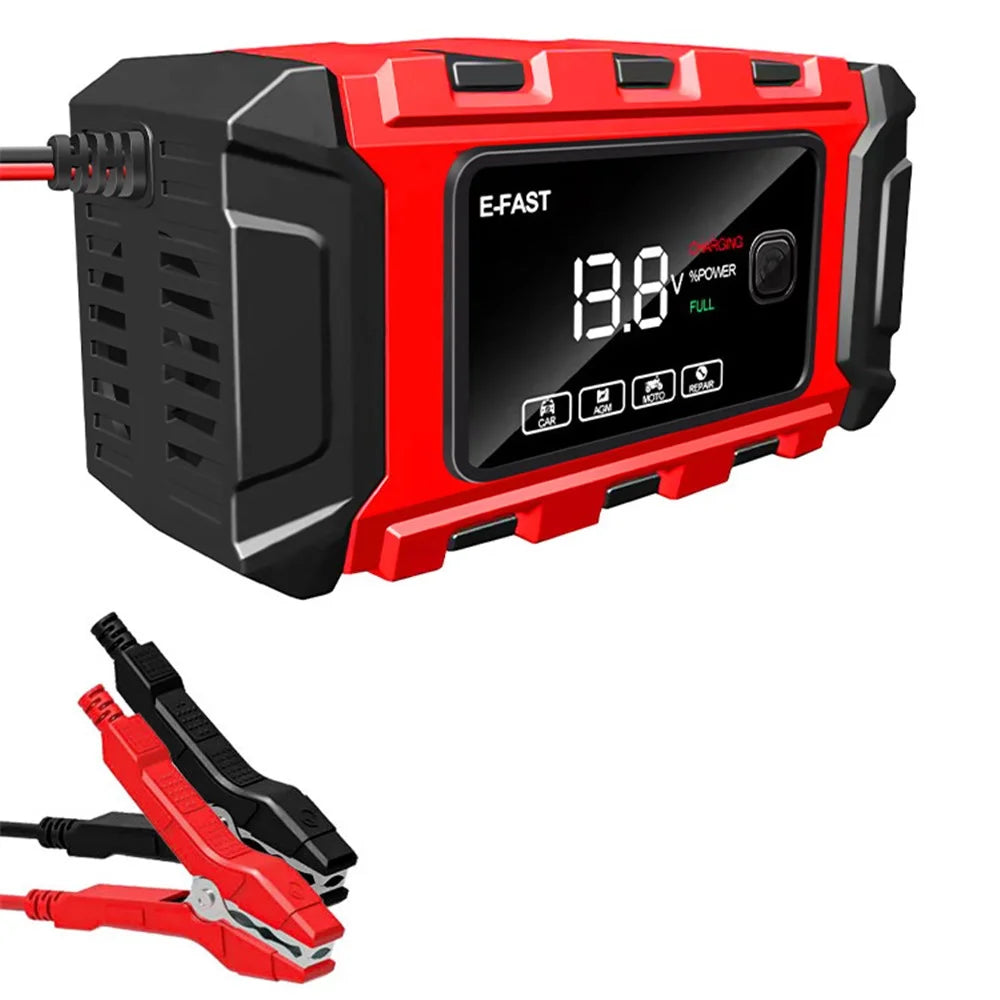 E-FAST TK-360 12V / 6A Car Full Automatic Battery Charger Maintainer Trickle Charger Battery Desulfator - EU Plug - 1