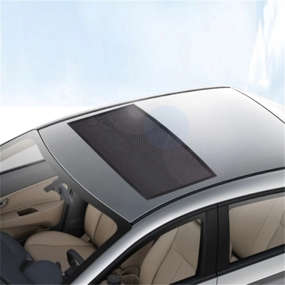 Magnetic Car Sunroof Window Sunshade UV Protection Anti Mosquito Mesh Cover Shading Net, Size L: 100*65cm - 7