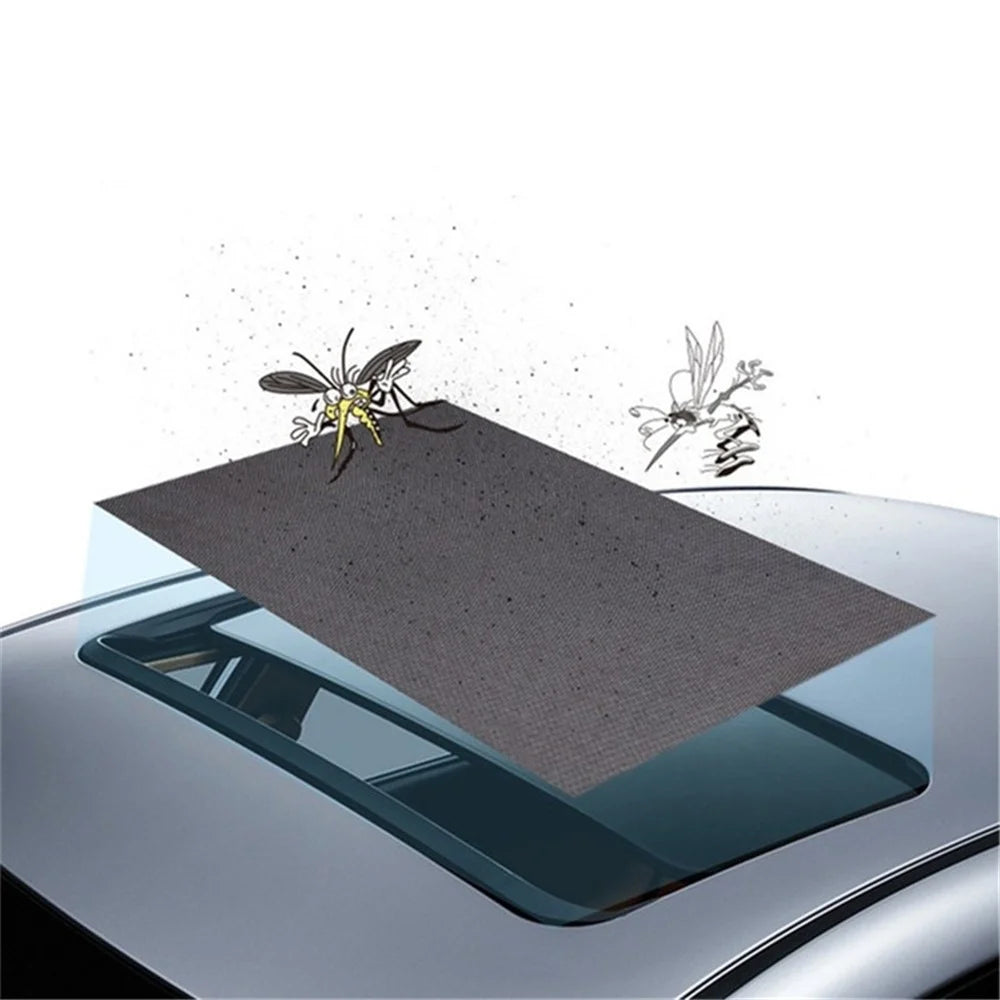 UV Protection Magnetic Car Sunroof Window Sunshade Anti Mosquito Mesh Cover Shading Net, Size S: 95*55cm - 4