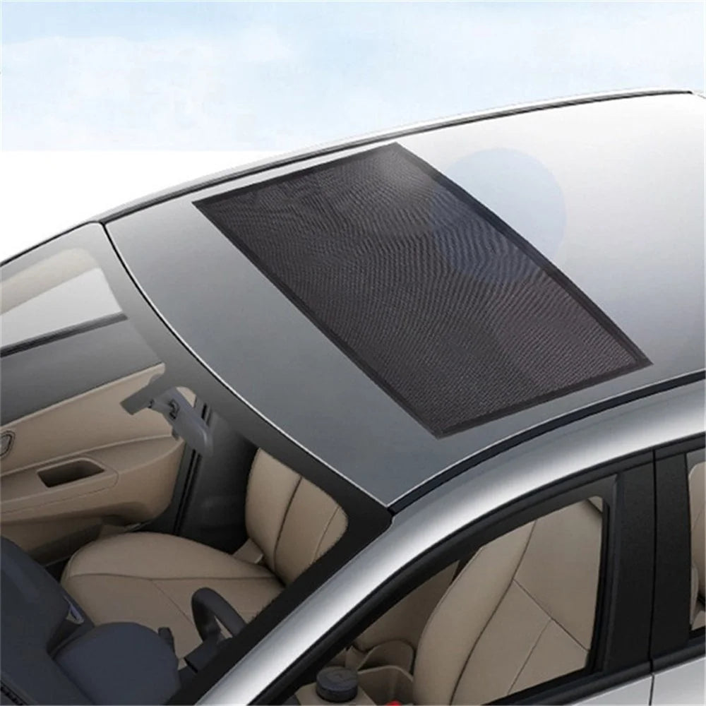 UV Protection Magnetic Car Sunroof Window Sunshade Anti Mosquito Mesh Cover Shading Net, Size S: 95*55cm - 6