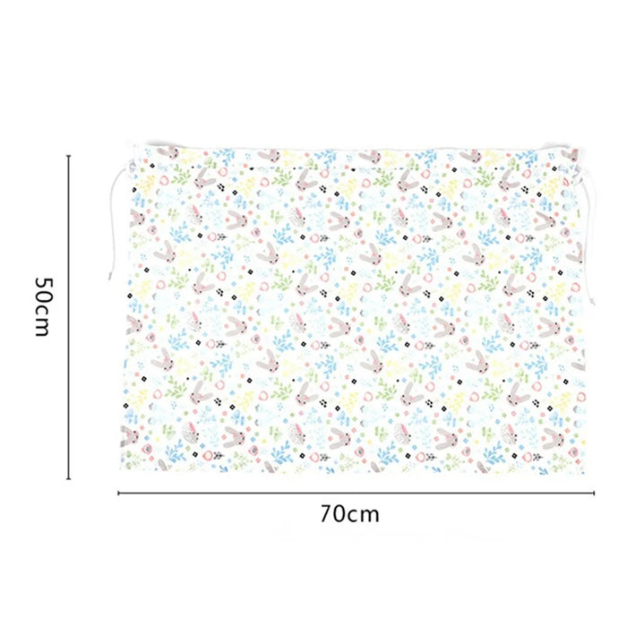 Cute Pattern Printed Car Window Anti-UV Curtain Cotton Cloth Vehicle Side Window Sun Shade Curtain - Rabbit - 7