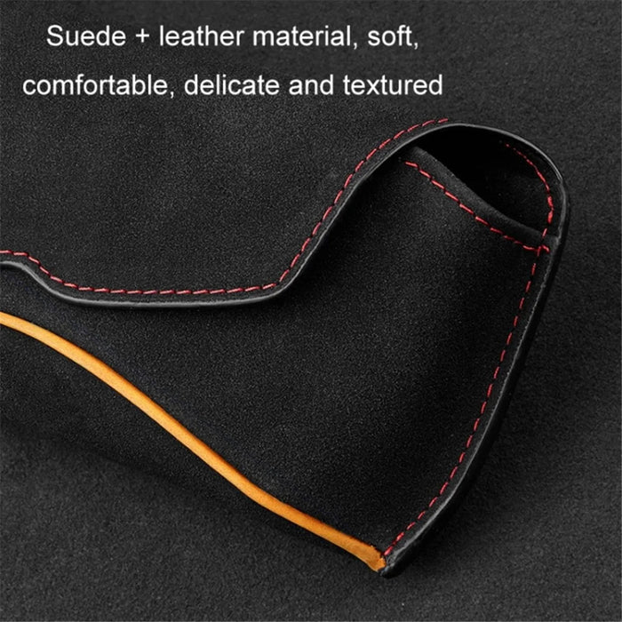 Universal Clip-on Sunglasses Case for Car Sunvisor Card Holder Glasses Storage Box - Black - 6